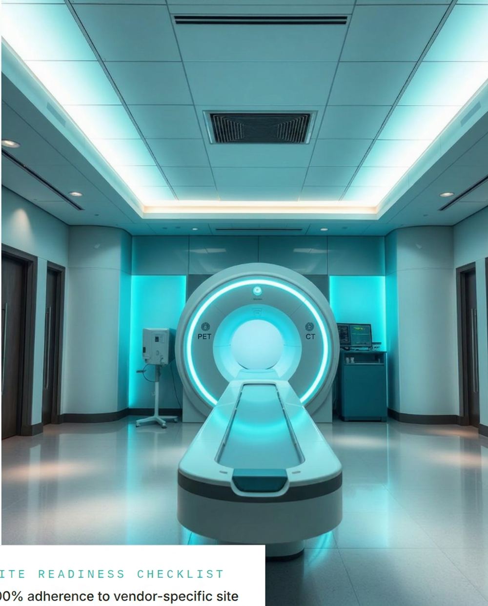 Precision medical imaging facility interior
